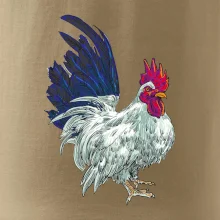 Kohout kreslený bílý