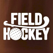 Field hockey míček a nápis