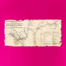 Mapa Báňské dráhy z Moravské Ostravy do Doubravy