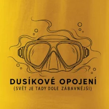 Dusíkové opojení potápěčská maska s vlnícími se linkami