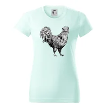 Kohout kreslený černobílý