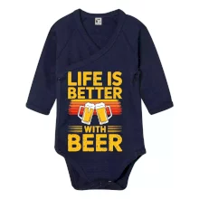 Life is better with beer - oranžové Life is better with beer - oranžové