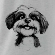 Lhasa Apso karikatura hlava