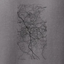 Černobílá mapa Liberec