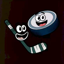 Parové triko - Puk a hokejka