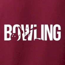 Bowling nápis kuželky
