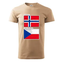 Norská a česká vlajka