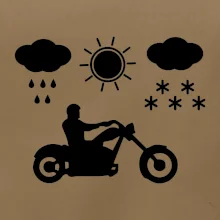 Motorkář za každého počasí - chopper