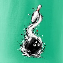 Bowling japonská štětcová malba