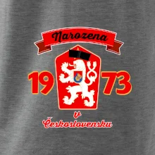 Narozena v Československu - Přelepený znak 1973