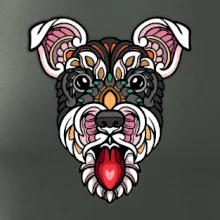 Knírač hlava barevná