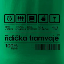 Čárový kód Řidič tramvaje