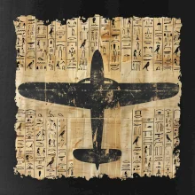 Egyptské hieroglyfy letadlo