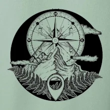 Cestování - hory kompas