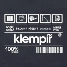 Čárový kód - klempíř Čárový kód - klempíř