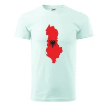 Albánie mapa a znak