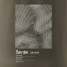 Šerák - vrstevnice v obdélníku