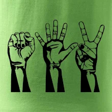 Kámen nůžky papír černé