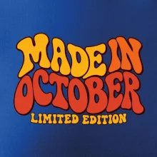 Made in october limited edition retro vlnité písmo