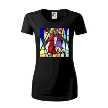 Vitráž - Ježíš a kříž