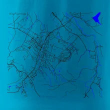 Kopřivnice - Mapa s vodními toky