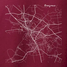 Černobílá mapa Znojmo