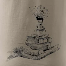 Čtenář - ruka kreslená