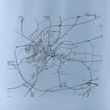 Černobílá mapa Cerhovice 267 61