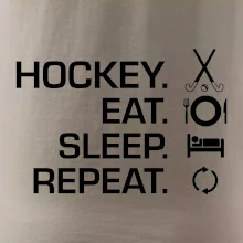 Pozemní hokej eat sleep repeat