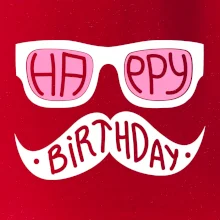 Mustache narozeniny - brýle