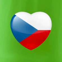 Česká vlajka srdce