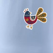 Folklor na prsu slepice