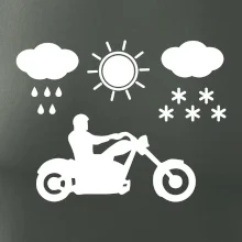 Motorkář za každého počasí - chopper