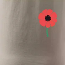 Vlčí mák ikonka na prsu