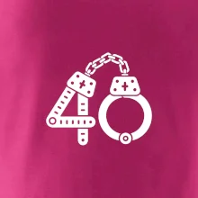 Narozeninové tričko pro policajta - pouta 40