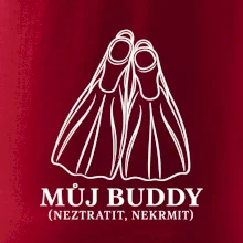 Můj buddy dvě překřížené potápěčské ploutve