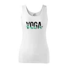 Yoga nápis barevný