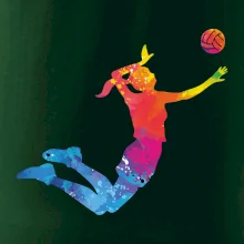 Volejbalistka splash s míčem