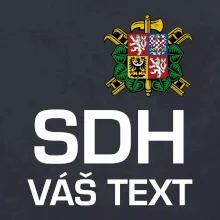 Sbor dobrovolných hasičů - znak bez nápisu + Nápis na zádech