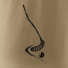 Minimalistická florbalka s míčkem