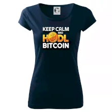 3D nápis Keep Calm and HODL Bitcoin