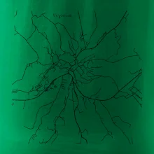 Černobílá mapa Vizovice