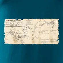 Mapa Báňské dráhy z Moravské Ostravy do Doubravy