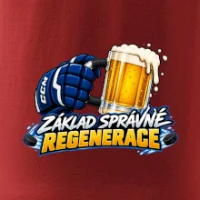 Hokejová regenerace s pivem