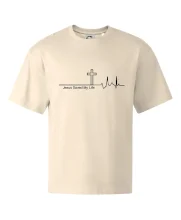 Jesus Saved My Life kříž ekg