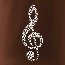 Houslový klíč z not