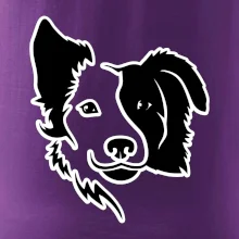 Border kólie obrys hlavy