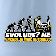 Evoluce vrchol je řidič autobusu