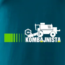 Kombajnista zelená a žlutá
