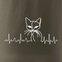 EKG křivka kočka